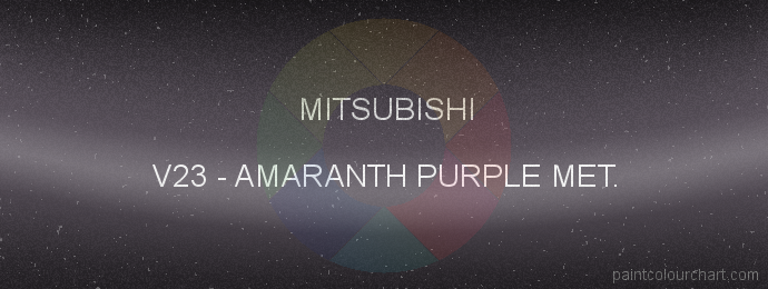 Mitsubishi paint V23 Amaranth Purple Met.