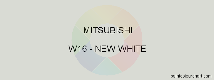 Mitsubishi paint W16 New White