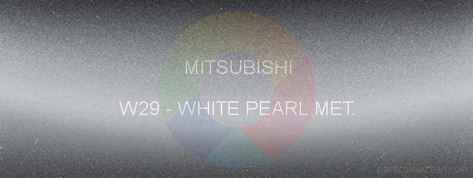 Mitsubishi paint W29 White Pearl Met.