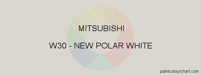 Mitsubishi paint W30 New Polar White