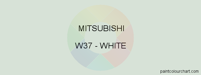 Mitsubishi paint W37 White