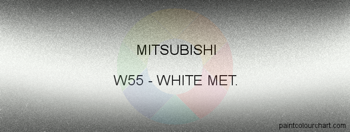 Mitsubishi paint W55 White Met.