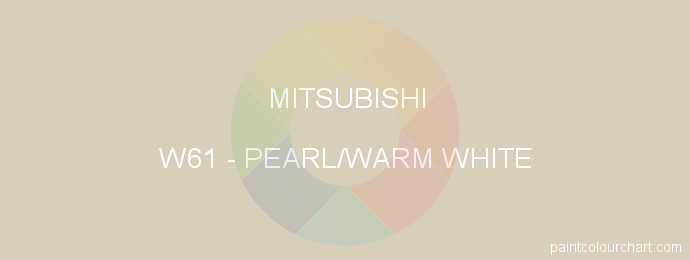 Mitsubishi paint W61 Pearl/warm White