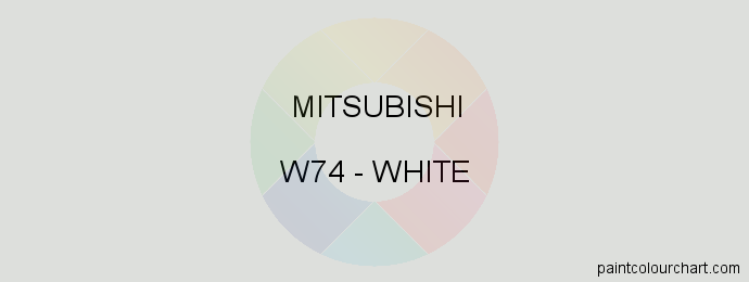 Mitsubishi paint W74 White