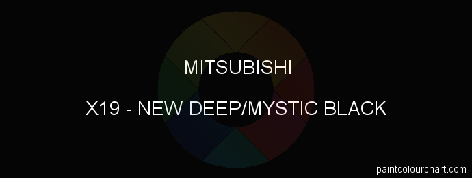 Mitsubishi paint X19 New Deep/mystic Black