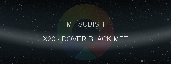 Mitsubishi paint X20 Dover Black Met.