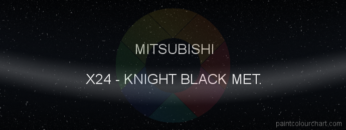 Mitsubishi paint X24 Knight Black Met.