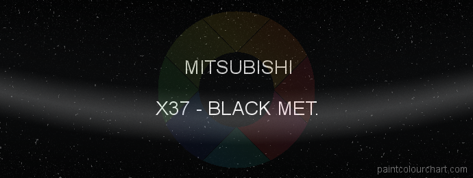 Mitsubishi paint X37 Black Met.
