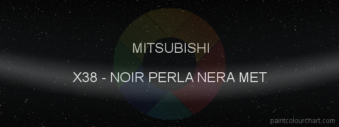 Mitsubishi paint X38 Noir Perla Nera Met