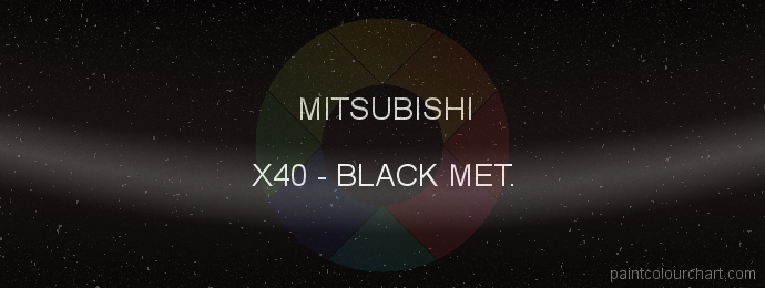 Mitsubishi paint X40 Black Met.