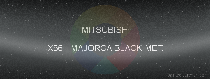 Mitsubishi paint X56 Majorca Black Met.
