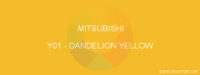 Mitsubishi paint Y01 Dandelion Yellow