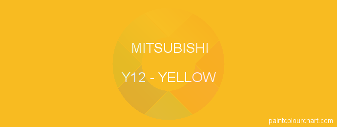 Mitsubishi paint Y12 Yellow