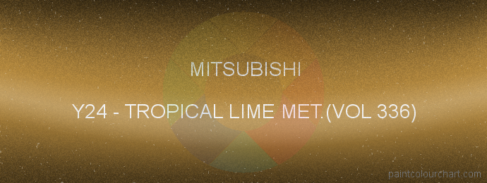 Mitsubishi paint Y24 Tropical Lime Met.(vol 336)