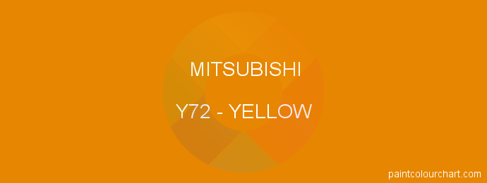 Mitsubishi paint Y72 Yellow