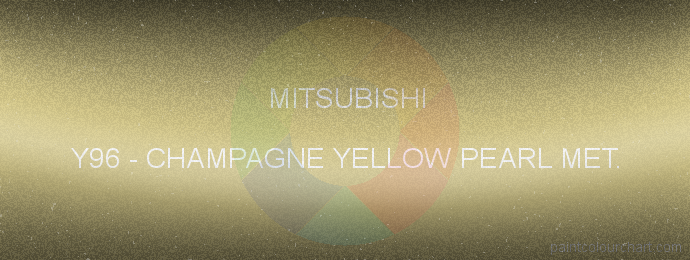 Mitsubishi paint Y96 Champagne Yellow Pearl Met.