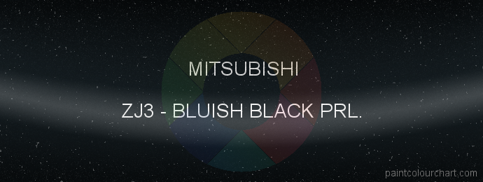 Mitsubishi paint ZJ3 Blueish Black Prl.