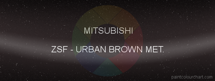 Mitsubishi paint ZSF Urban Brown Met.