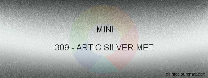 Mini paint 309 Artic Silver Met.