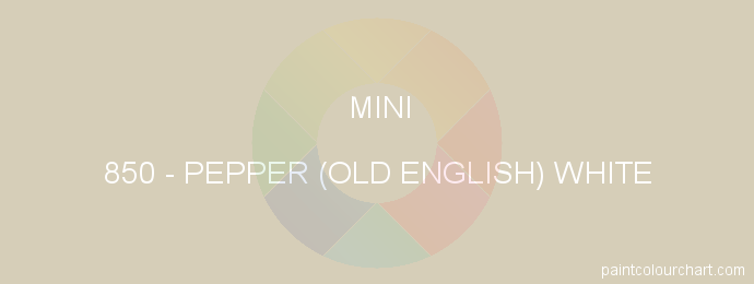 Mini paint 850 Pepper (old English) White