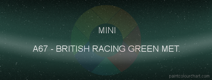 Mini paint A67 British Racing Green Met.