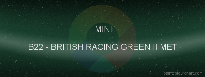 Mini paint B22 British Racing Green Ii Met.