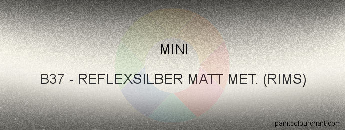 Mini paint B37 Reflexsilber Matt Met. (rims)