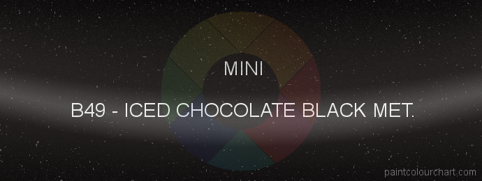 Mini paint B49 Iced Chocolate Black Met.