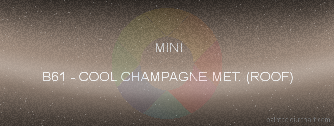 Mini paint B61 Cool Champagne Met. (roof)