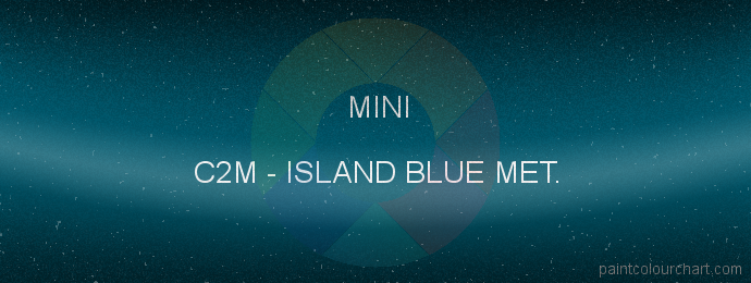Mini paint C2M Island Blue Met.