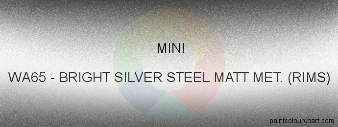 Mini paint WA65 Bright Silver Steel Matt Met. (rims)