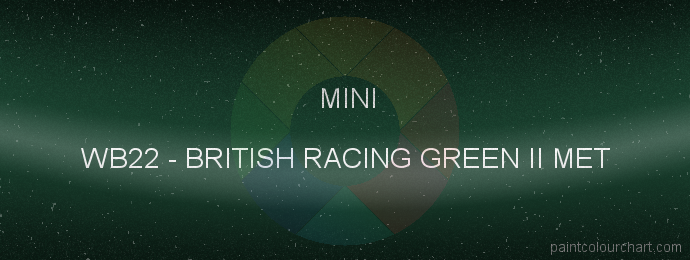 Mini paint WB22 British Racing Green Ii Met