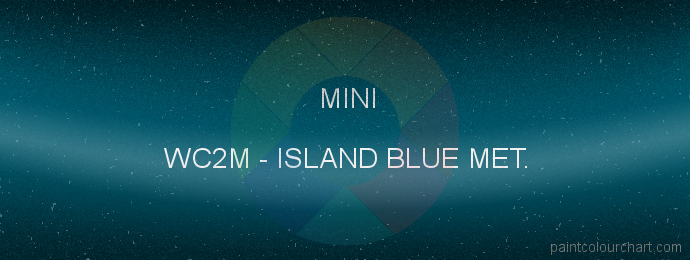 Mini paint WC2M Island Blue Met.