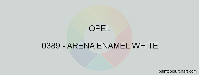 Opel paint 0389 Arena Enamel White