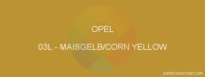 Opel paint 03L Maisgelb/corn Yellow