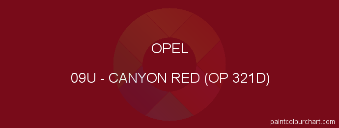 Opel paint 09U Canyon Red (op 321d)