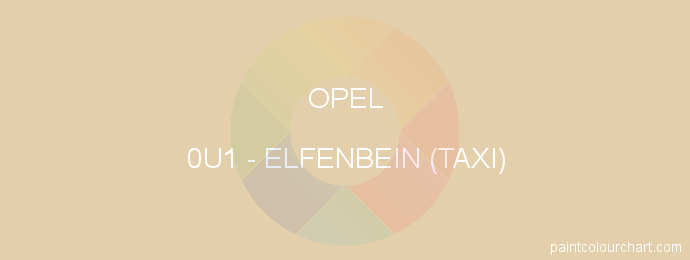 Opel paint 0U1 Elfenbein (taxi)