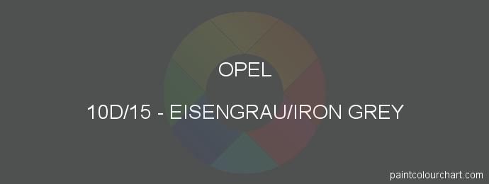 Opel paint 10D/15 Eisengrau/iron Grey