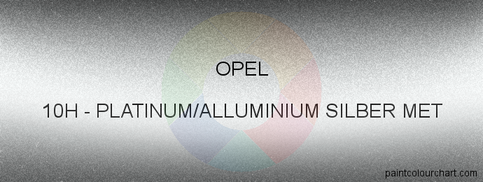 Opel paint 10H Platinum/alluminium Silber Met