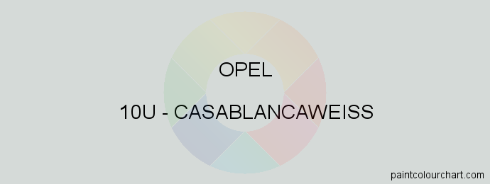 Opel paint 10U Casablancaweiss