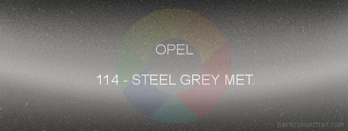 Opel paint 114 Steel Grey Met.