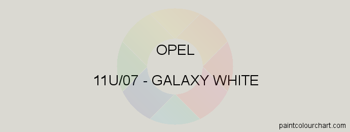 Opel paint 11U/07 Galaxy White