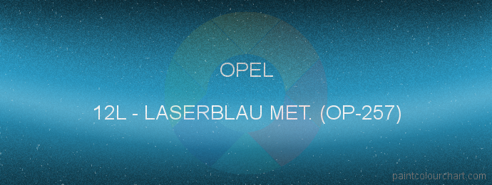 Opel paint 12L Laserblau Met. (op-257)