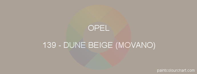 Opel paint 139 Dune Beige (movano)