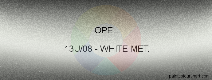 Opel paint 13U/08 White Met.