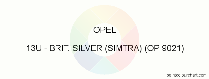 Opel paint 13U Brit. Silver (simtra) (op 9021)