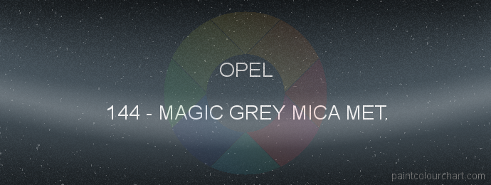 Opel paint 144 Magic Grey Mica Met.