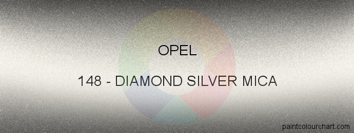 Opel paint 148 Diamond Silver Mica