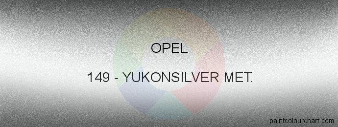 Opel paint 149 Yukonsilver Met.