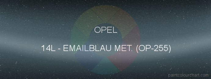 Opel paint 14L Emailblau Met. (op-255)